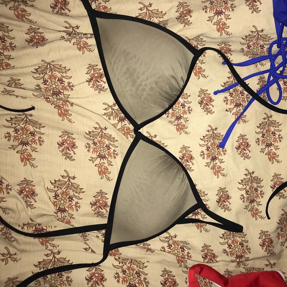 olive swim suit top